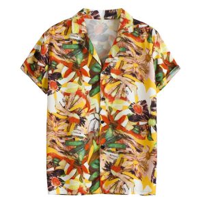 CHEMISE À FLEURS COLORÉE