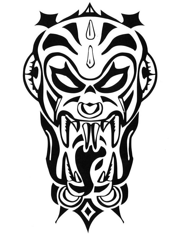 Tatouage Maori Rage vengeresse