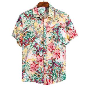 CHEMISE À FLEURS COULEURS PANACHÉES