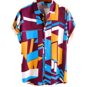 CHEMISE COLORÉE VIOLETTE DESIGN