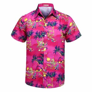 CHEMISE DE PLAGE ROSE