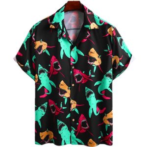 CHEMISE DE PLAGE SHARKY LAND
