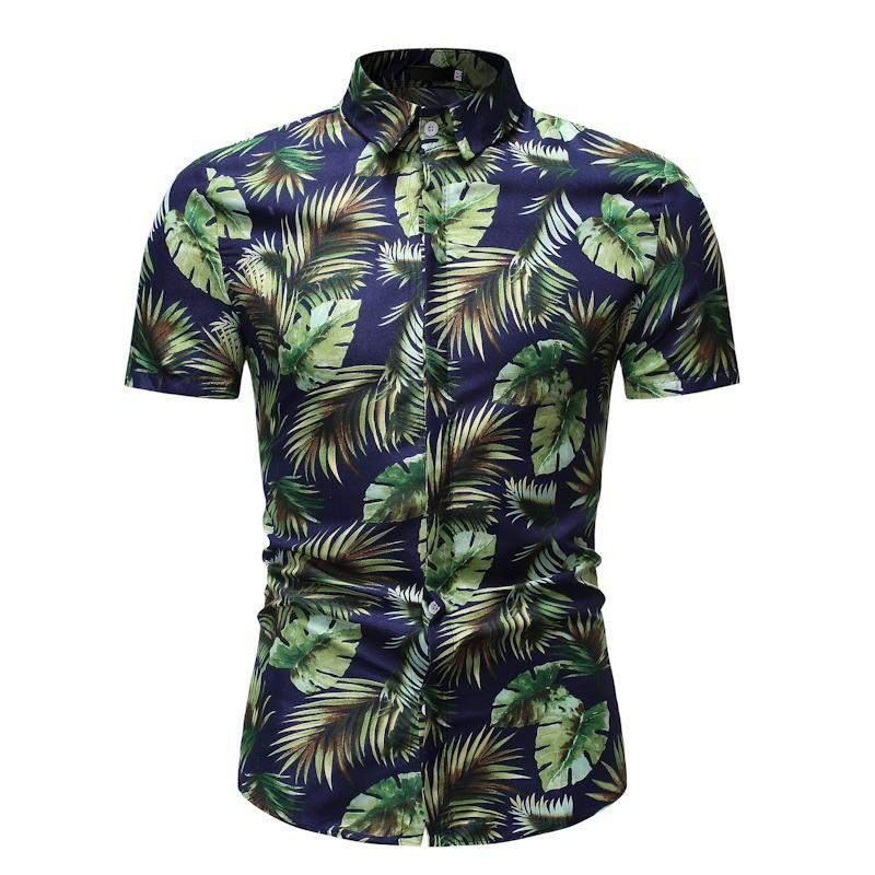 CHEMISE FEUILLES DE PALMIERS