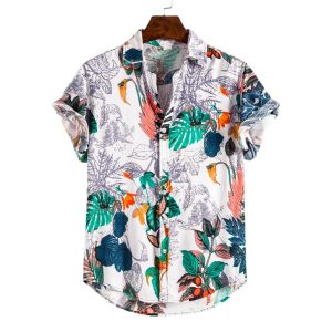 CHEMISE HAWAÏENNE BLANCHE