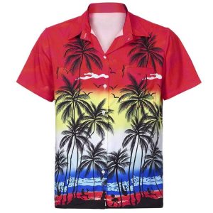 CHEMISE PALMIER RED SUNSHINE