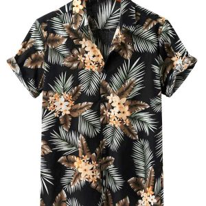 CHEMISE TROPICALE BLACK EXOTIC