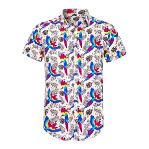 CHEMISE TROPICALE PERROQUET