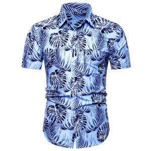 CHEMISE PALMIER BLEU DESIGN